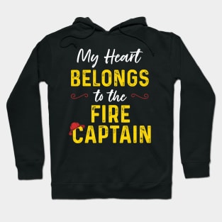 My Heart Belongs to the Fire Captain Hoodie